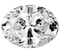Picture of 0.71 Carats, Oval Diamond with Good Cut, J Color, SI2 Clarity and Certified by GIA