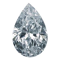 0.72 Carats, Pear Diamond with Very Good Cut, D Color, SI2 Clarity and Certified by GIA