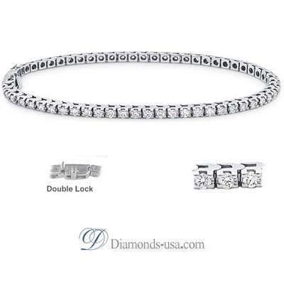 2.10 I SI2 carat Diamond Tennis Bracelet