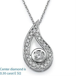 Picture of Designers pendant with 0.60 carat round diamonds