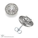 Picture of Designers pave set diamond stud earrings