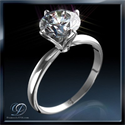 Picture of Tulip style solitaire engagement ring settings