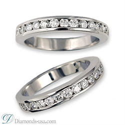 Picture of Bridal ring sets settings with round side diamonds