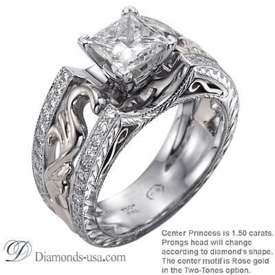 Art Deco wedding or anniversary diamond ring