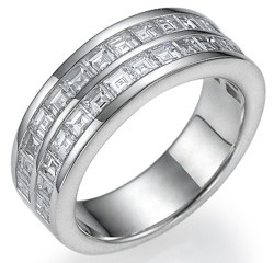 Caree diamonds wedding ring
