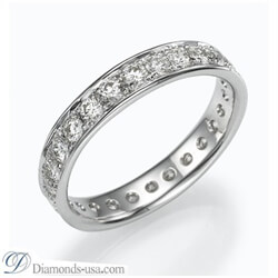 Picture of Eternity ring with 0.64 carat round diamonds