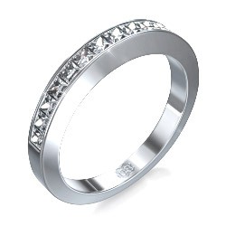 Wedding or anniversary Princess diamond ring,