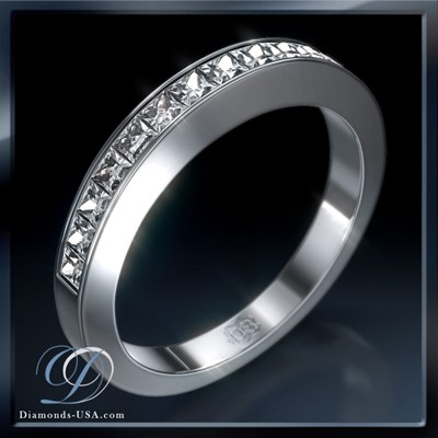 Wedding or anniversary Princess diamond ring,