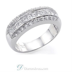 Picture of Wedding or anniversary ring with 1 carat diamonds