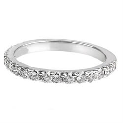 Picture of Open Pave wedding ring,3/4 way around