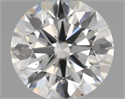 Natural Diamond 0.40 Carats, Round with Excellent Cut, H Color, VS2 Clarity and Certified by IGI