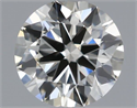 Natural Diamond 0.40 Carats, Round with Excellent Cut, J Color, VVS2 Clarity and Certified by IGI