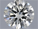 Natural Diamond 0.50 Carats, Round with Very Good Cut, J Color, VS2 Clarity and Certified by IGI