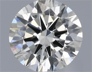 Picture of Natural Diamond 0.50 Carats, Round with Very Good Cut, J Color, VS2 Clarity and Certified by IGI