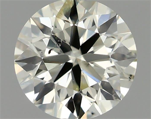 Picture of Natural Diamond 0.41 Carats, Round with Excellent Cut, K Color, SI2 Clarity and Certified by IGI