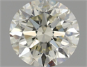 Natural Diamond 0.70 Carats, Round with Excellent Cut, K Color, SI2 Clarity and Certified by IGI