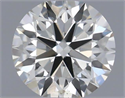 Natural Diamond 0.40 Carats, Round with Excellent Cut, H Color, SI1 Clarity and Certified by IGI