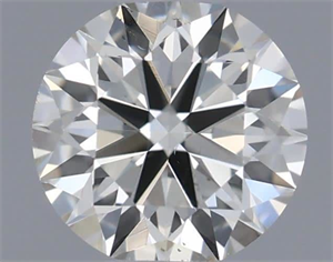 Picture of Natural Diamond 0.40 Carats, Round with Excellent Cut, H Color, SI1 Clarity and Certified by IGI