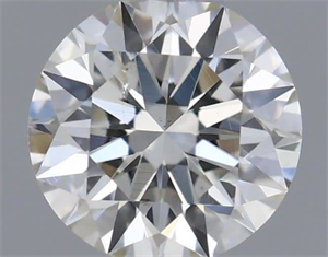 Picture of Natural Diamond 0.40 Carats, Round with Excellent Cut, H Color, SI1 Clarity and Certified by IGI