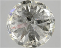 Natural Diamond 5.01 Carats, Round with Excellent Cut, K Color, I1 Clarity and Certified by IGI