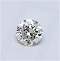 Natural Diamond 0.40 Carats, Round with Excellent Cut, K Color, VVS1 Clarity and Certified by GIA