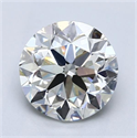 Natural Diamond 2.02 Carats, Round with Very Good Cut, I Color, SI1 Clarity and Certified by GIA