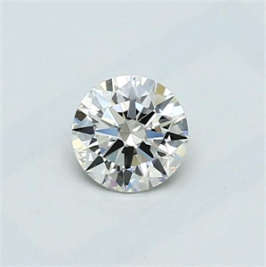 Picture of Natural Diamond 0.40 Carats, Round with Excellent Cut, J Color, VVS2 Clarity and Certified by GIA