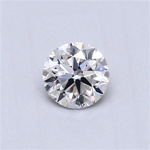 Picture of Natural Diamond 0.40 Carats, Round with Very Good Cut, I Color, VVS2 Clarity and Certified by GIA