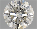 Natural Diamond 0.40 Carats, Round with Excellent Cut, H Color, SI2 Clarity and Certified by IGI