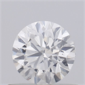 Natural Diamond 0.51 Carats, Round with Excellent Cut, E Color, I1 Clarity and Certified by GIA