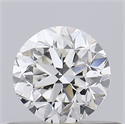 Natural Diamond 0.40 Carats, Round with Good Cut, G Color, IF Clarity and Certified by GIA