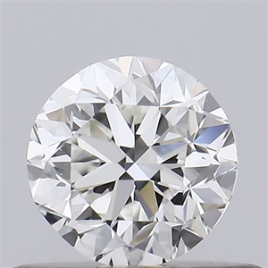 Picture of Natural Diamond 0.40 Carats, Round with Good Cut, G Color, IF Clarity and Certified by GIA