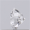 Natural Diamond 0.40 Carats, Round with Good Cut, D Color, I1 Clarity and Certified by GIA