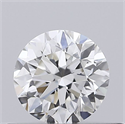 Natural Diamond 0.40 Carats, Round with Very Good Cut, G Color, VVS1 Clarity and Certified by GIA