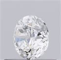 Natural Diamond 0.50 Carats, Round with Good Cut, E Color, I1 Clarity and Certified by GIA