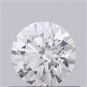 Natural Diamond 0.55 Carats, Round with Excellent Cut, F Color, I1 Clarity and Certified by GIA