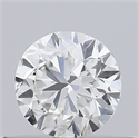 Natural Diamond 0.40 Carats, Round with Very Good Cut, H Color, VS1 Clarity and Certified by GIA