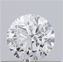 Natural Diamond 0.40 Carats, Round with Good Cut, E Color, I1 Clarity and Certified by GIA