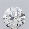 Natural Diamond 0.40 Carats, Round with Very Good Cut, J Color, SI2 Clarity and Certified by GIA