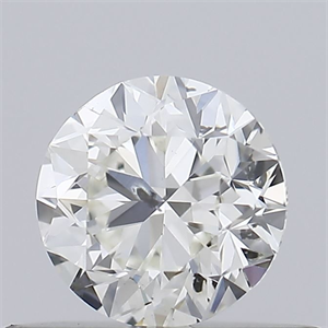 Picture of Natural Diamond 0.40 Carats, Round with Very Good Cut, J Color, SI2 Clarity and Certified by GIA