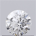 Natural Diamond 0.40 Carats, Round with Very Good Cut, E Color, I1 Clarity and Certified by GIA