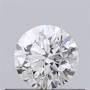 Picture of Natural Diamond 0.40 Carats, Round with Very Good Cut, E Color, I1 Clarity and Certified by GIA