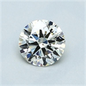 Natural Diamond 0.60 Carats, Round with Excellent Cut, K Color, SI2 Clarity and Certified by GIA