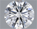 Natural Diamond 0.40 Carats, Round with Excellent Cut, H Color, SI1 Clarity and Certified by GIA