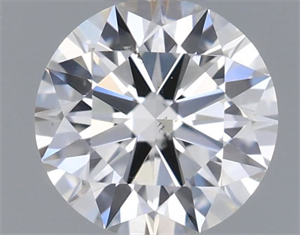 Picture of Natural Diamond 0.40 Carats, Round with Excellent Cut, H Color, SI1 Clarity and Certified by GIA