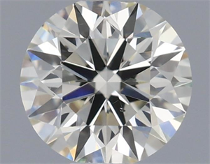 Picture of Natural Diamond 0.41 Carats, Round with Excellent Cut, K Color, VS2 Clarity and Certified by IGI