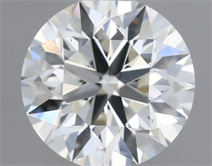 Picture of Natural Diamond 0.52 Carats, Round with Excellent Cut, H Color, VS2 Clarity and Certified by IGI