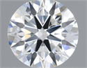 Natural Diamond 0.57 Carats, Round with Excellent Cut, I Color, VVS2 Clarity and Certified by IGI