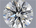 Natural Diamond 0.53 Carats, Round with Excellent Cut, I Color, VVS2 Clarity and Certified by IGI