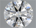 Natural Diamond 0.50 Carats, Round with Excellent Cut, H Color, VS1 Clarity and Certified by IGI